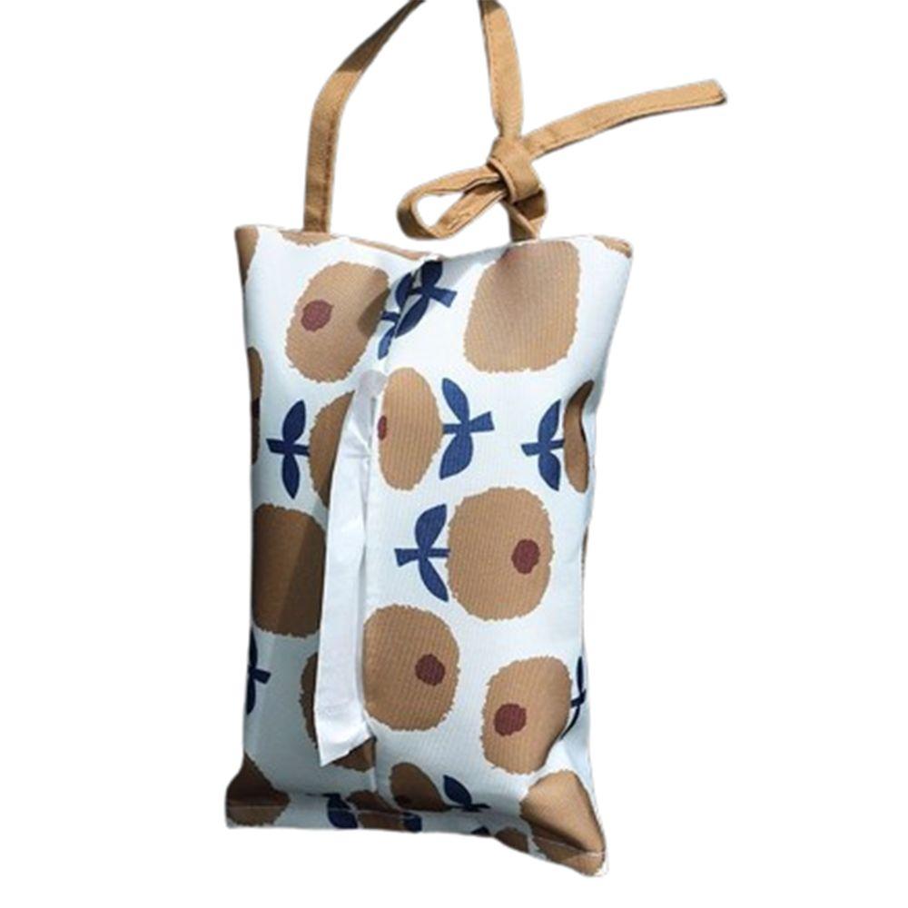 

Pastoral Style Car Tissue Case Portable Tissue Container Fashion Napkin Paper Bag Seat Back белый/жёлтый