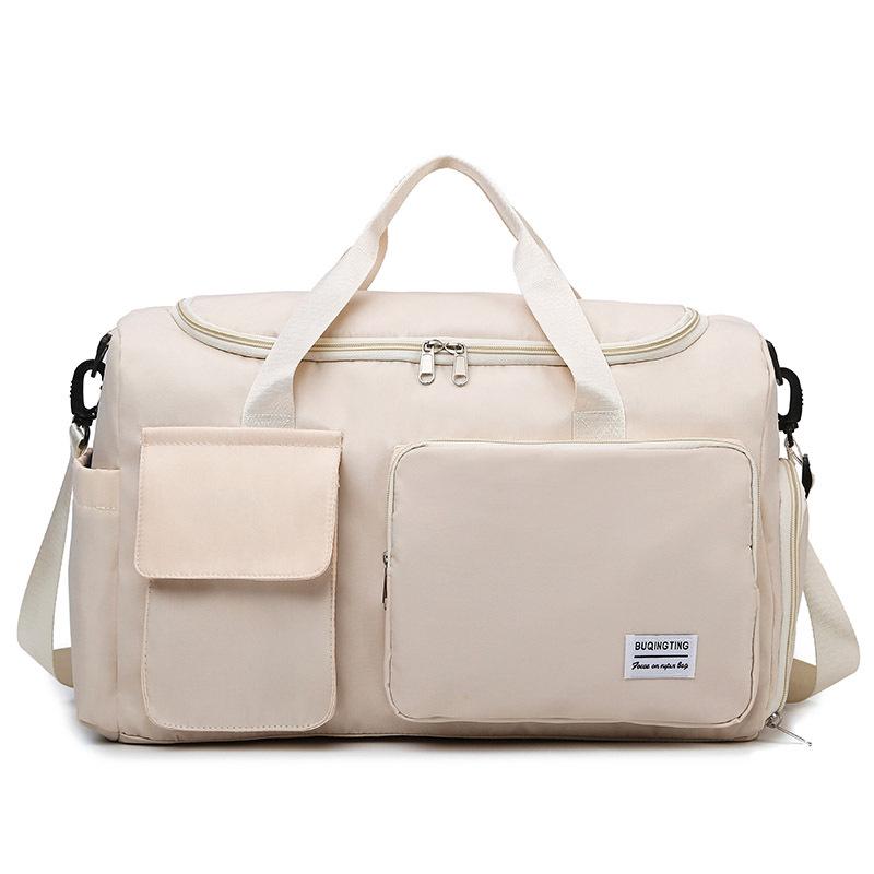 2024 Trendy Sports Gym Bag with Wet/Dry Separation, for Men & Women - Oxford Cloth, Handheld/Shoulder, Ideal for Travel & Swimming