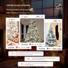 2024 DIY White Christmas Tree Ornaments Set for Home & Living Room Decoration