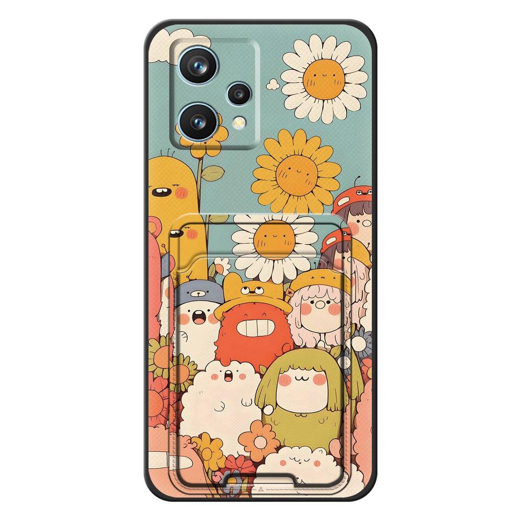 protective Silicone Phone Case For OPPO Realme9 Pro Plus/9Pro+/Realme9 4G/Narzo50 Pro Fashion Design Card sleeve Cover