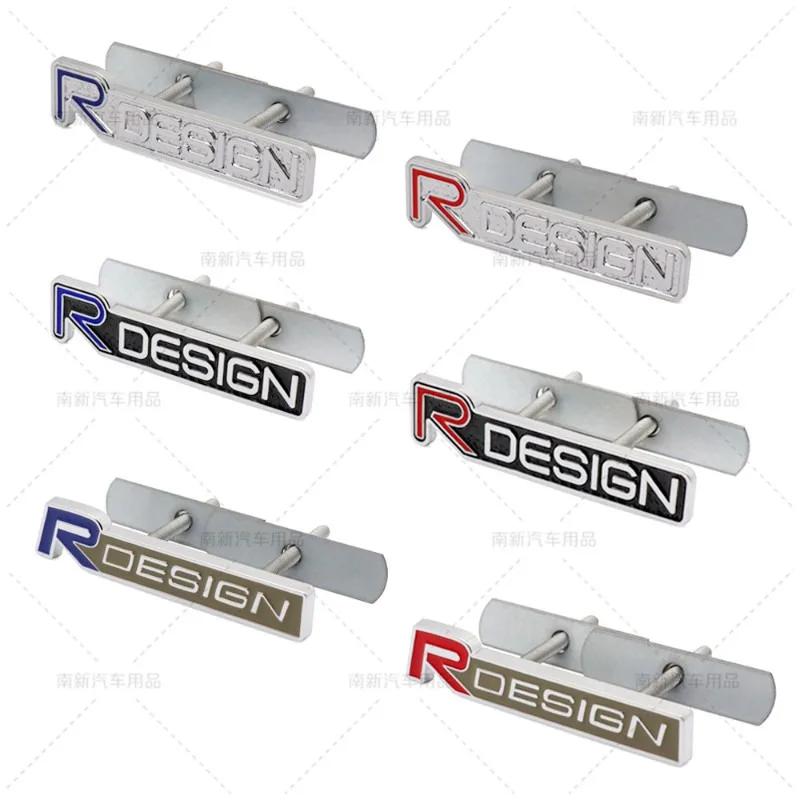 3D Metal Rdesign R Design Front Grill Car Badge Sticker Emblem Decal Decoration For XC40 XC60 XC90 V90 S90 S60 V60 V40 C70