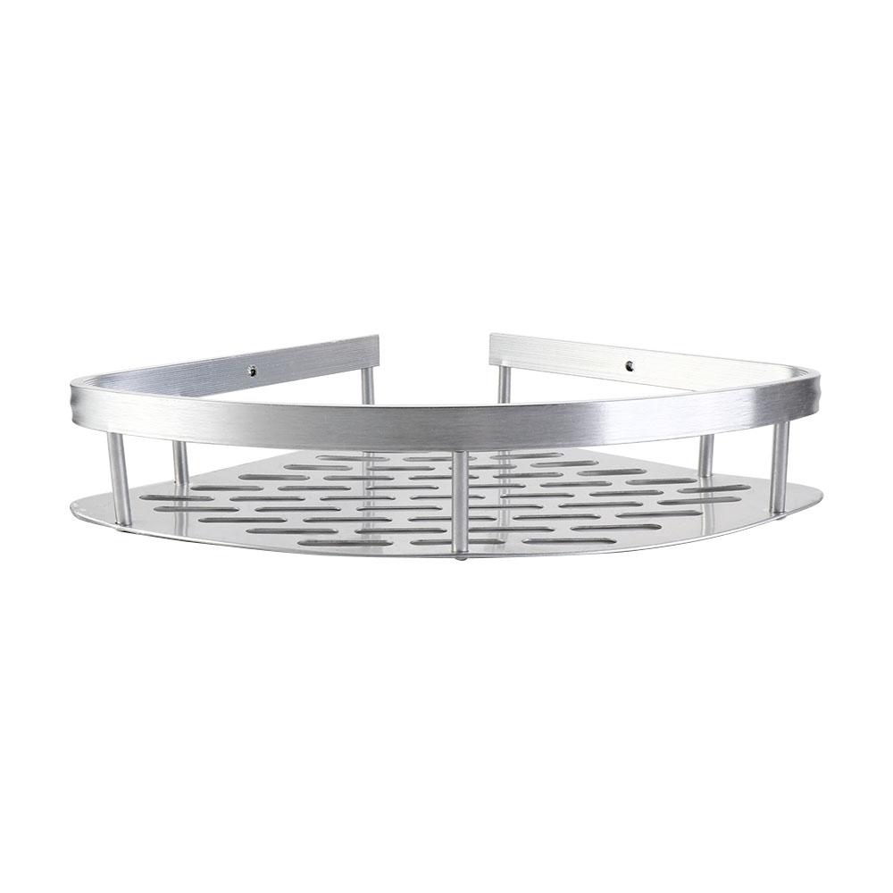 Aluminum Zinc Zinc Alloy Shower Corner Shelf Black/Silver Makeup Storage Organizer Bathroom Shelf Bathroom