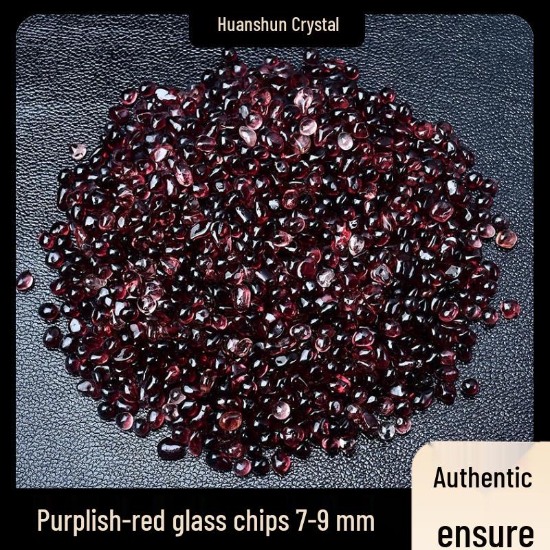 Seven-Color Glazed Crushed Stone Glass for Fish Tanks, Landscaping, Crystal Ornaments, DIY Mandala, and Gemstone Jewelry