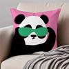 Cartoon Animal Cushion Cover Pillowcase Anti-Dustmite Invisible Zipper Short Plush Sofa Cushion