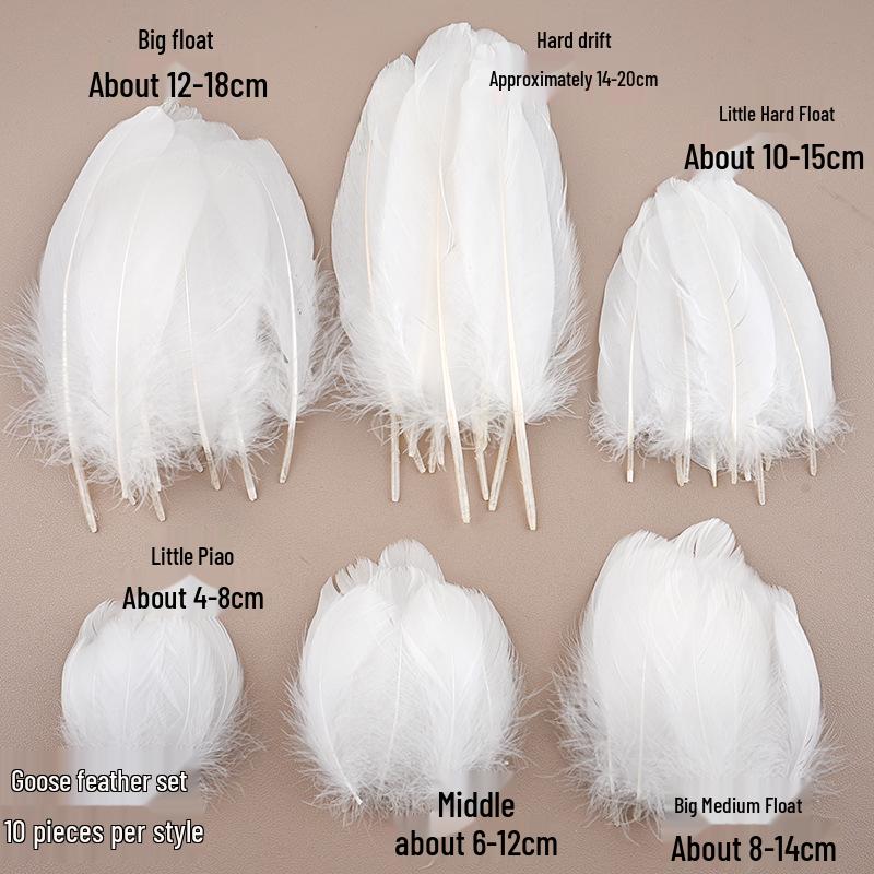 White Feathers for DIY Handmade Clothing & Jewelry Accessories
