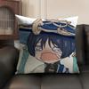 Wanderer Cute Genshin Impact Cushion Cover Natural Linen Organic Fabric Double-Sided Printing Sofa Home Decor Gift Pillow Case