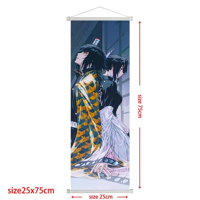 Demon Slayer Scroll Poster Rengoku Kyoujurou Heimdeko Kamado Tanjirou Wohnzimmerdekoration Hängegemälde Kindergeschenk Poster