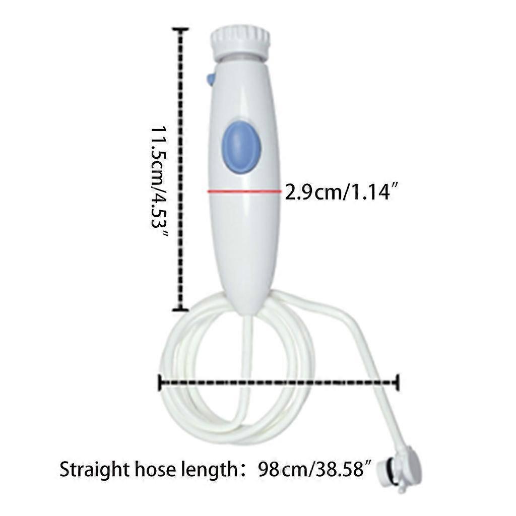 Dental Oral Hygiene Accessories Standard Water Hose Plastic Handle Replacement Assembly Kit for Oral Irrigator WP-100  White