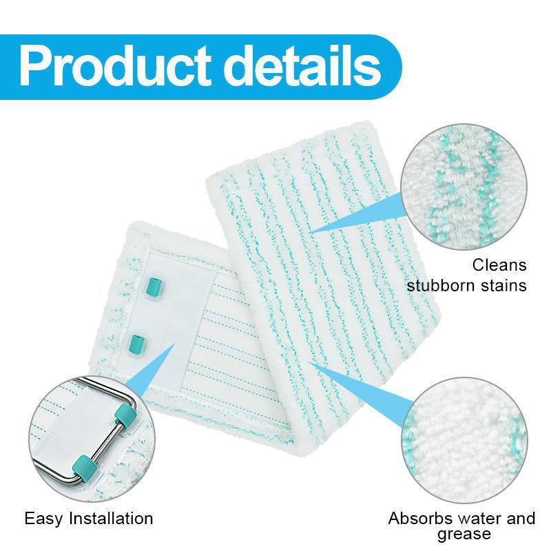 Leifheit Ultra-Fine Mop Head Replacement Cloth with Snap Button