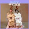 Bear Rabbit Plush Keychain Toy Stuffed Doll Bag Pendant Decoration Kids Gift