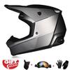 Motorcycle Helmet Children Off Road Helmet Bike Downhill Am Dh Cross Helmet Capacete Motocross Casco Three Piece Gift Set Motor