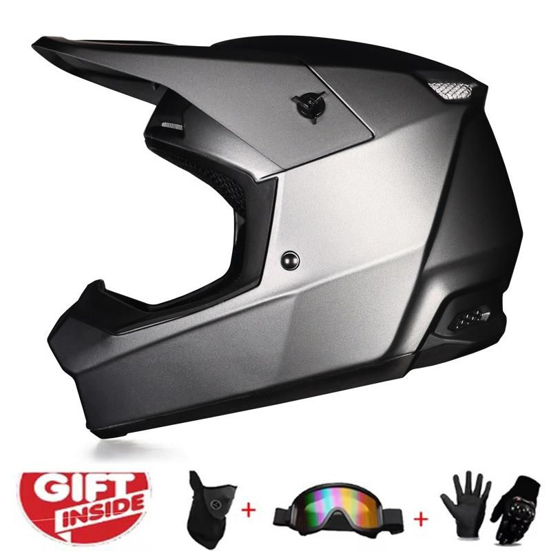 Motorcycle Helmet Children Off Road Helmet Bike Downhill Am Dh Cross Helmet Capacete Motocross Casco Three piece gift set Motor