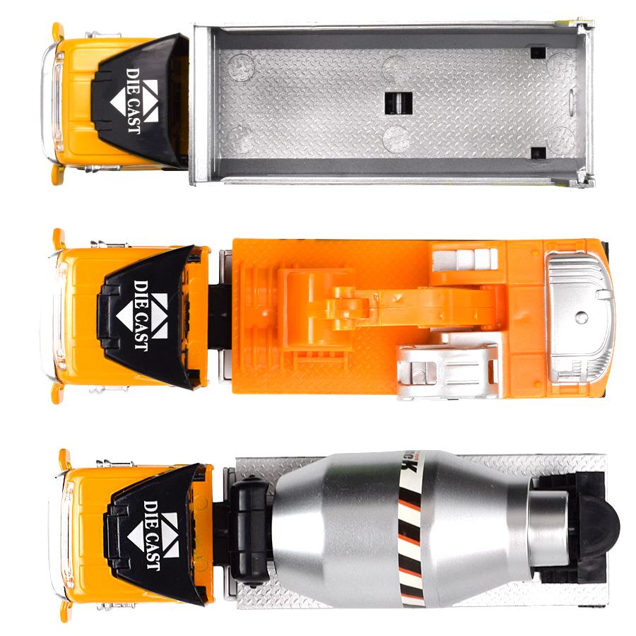 Truck Alloy Diecast Car Model Pull Back Car Toys Carrier Vehicles Construction Excavator Engineering Car Toys for Kids Boys Gift