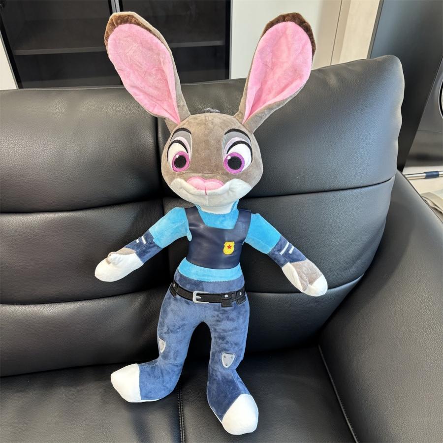 

Прекрасная плюшевая игрушка Зверополис Ник Лис Джуди Зайчиха Плюшевые игрушки Мягкая Аниме Обнимательная Прекрасная Кукла Подарки на День рождения Девочке 55cm