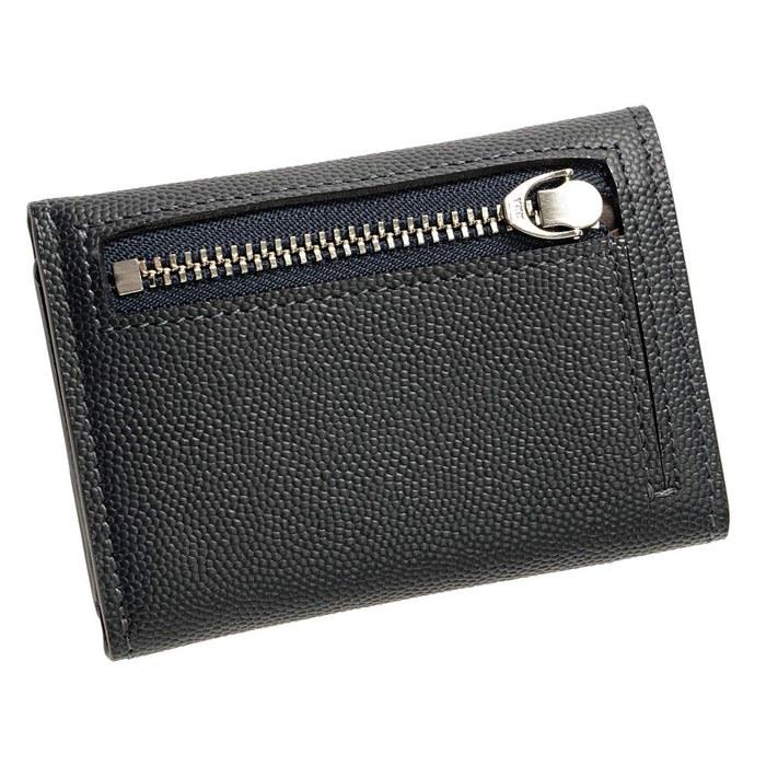 [Kipris] Perlarena Trifold Wallet Mini Wallet Compact Leather Navy X Chocolate 8422 7.5 X 10.0 X 2.0 Cm