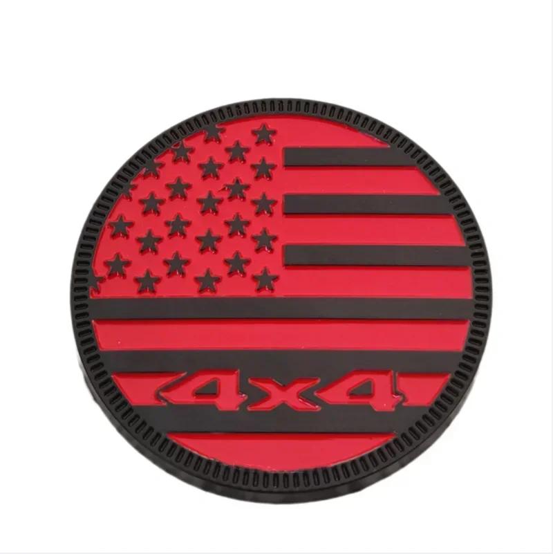 3D Metal Side Fender Rear Trunk Badge Emblem Sticker 4X4 US Flag For Jeep Wrangler Grand Cherokee Dodge Car Accessories ALY1