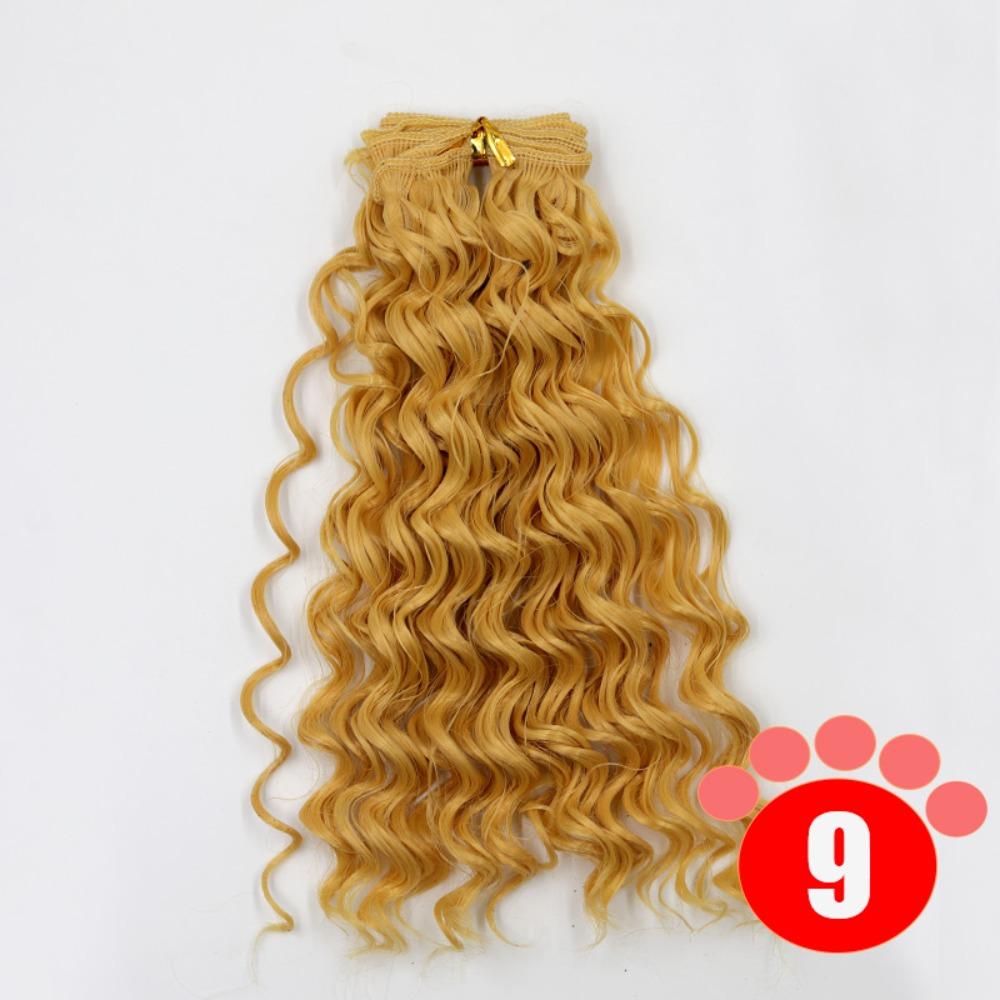 Gradient Color BJD SD Doll Hair Curly Hair Blyth Doll Wigs Accessories  Wig Making