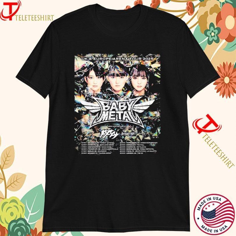 Babymetal UK And Europe Arena Tour 2026 Tour Dates List S-5XL Multicolor XXL