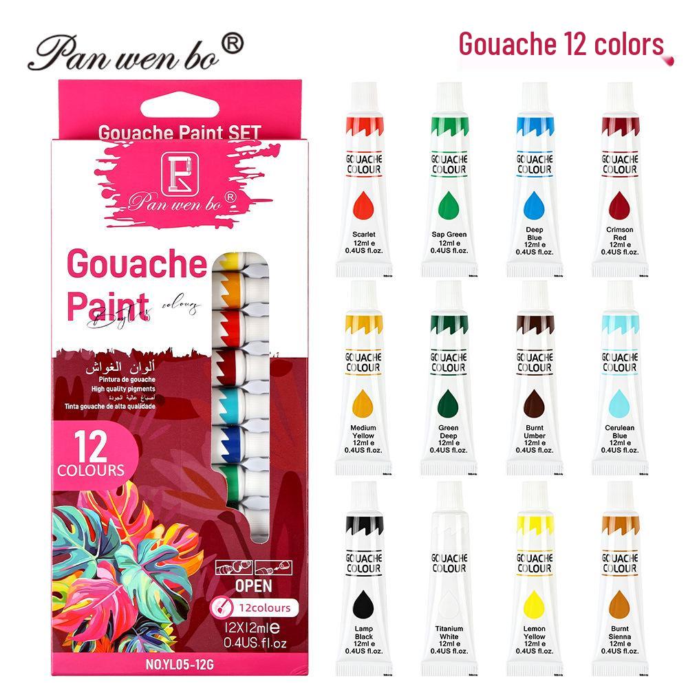 25ml Acrylic Paint Set for Textiles, Glass, and Watercolor Art Projects