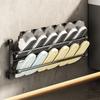 Double Layer Hanging Shoe Storage Shelf Drill-Free Bathroom Shoe Rack Clothing Storage