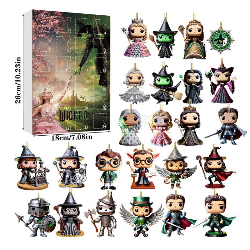 Wicked Christmas Decor With Acrylic 24 Figures For Holiday Gifting