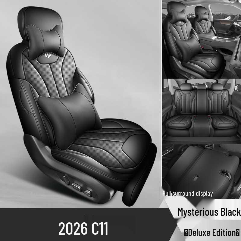Leapmotor C11 Universal Four-Season Breathable Leather Car Seat Covers Pads (2024-2026)