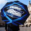 1PC Birming-ham Football Club Printed Umbrella Folding umbrella, automatic umbrella 8-Frame for Travel, camping Fan gifts Christmas Gifts