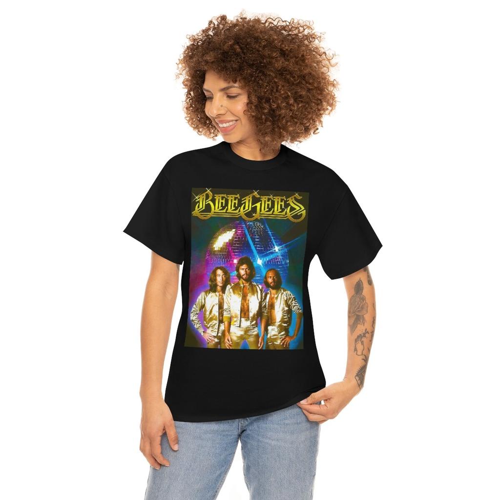T-shirt Unisex Cotone Pesante Giorni della Palla da Discoteca dei BEE GEES