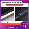 KWYP9 Hot Carbon Fiber Car Door Sill Protector Stickers For BMW M E46 E90 E60 F30 E39 F10 F20 E87 E36 F20 F30 1 2 3 5 7 Series X1
