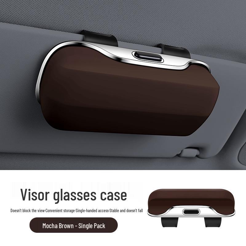 

Затиск для сонцезахисних окулярів з козирка автомобіля: Тримач для окулярів водія та ящик для зберігання Boxed (Net Weight 169g)