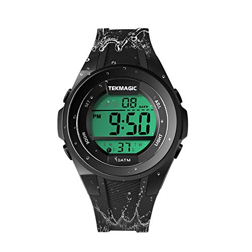 

10 ATM Water Resistant Men s Multi-Function Watch, Ideal for Swimming, Diving, and Surfing, with Alarm, Calendar, Stopwatch, Dual Time, and 12- or 24-