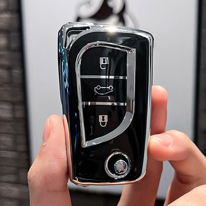 For Toyota Camry RAV4 Auris Corolla Avensis Verso Yaris Aygo Scion TC IM 2015 -2023 TPU 2 3 4 Buttons Car Key Cover Case