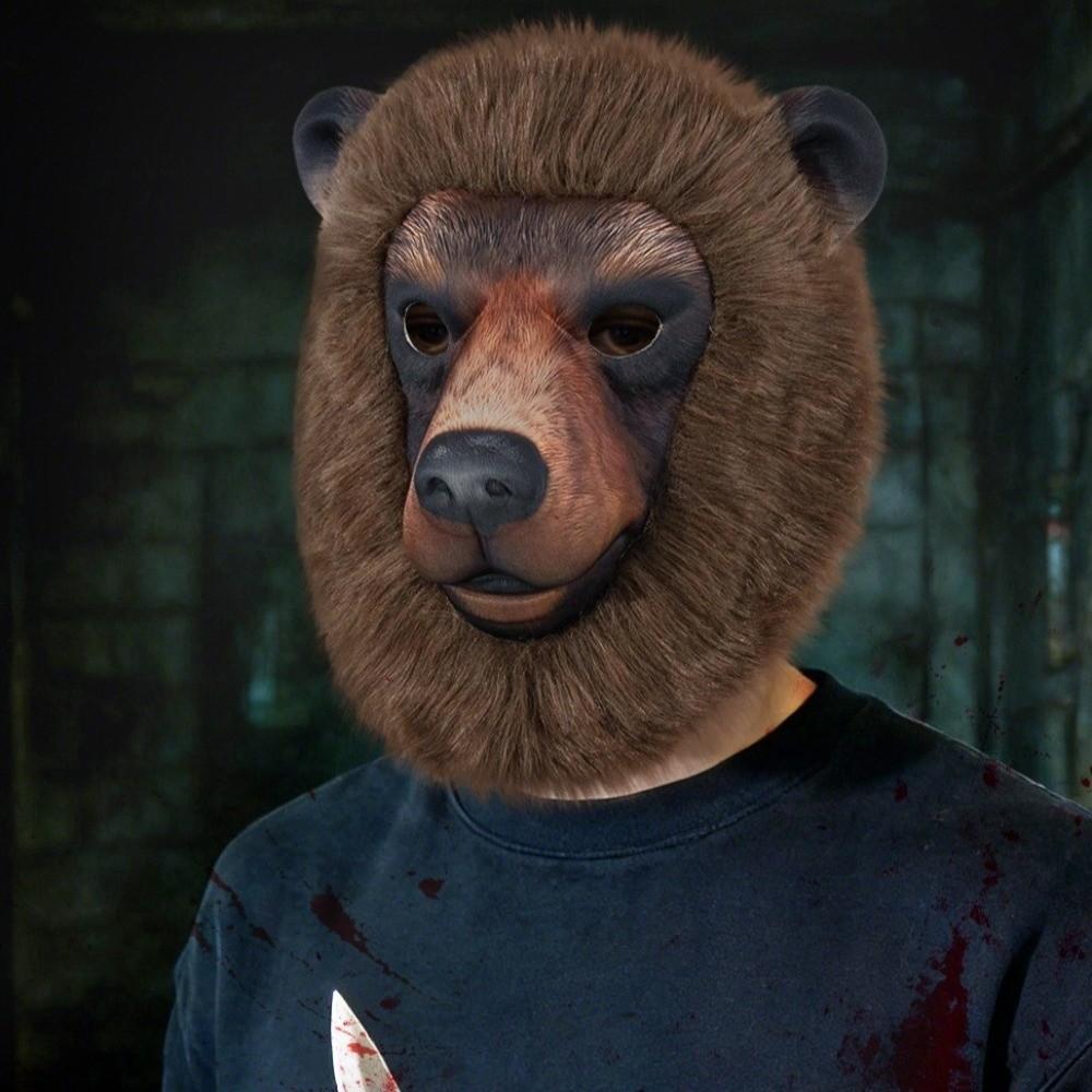 Realistic Animal Face Mask Funny Bear Mask Headdress Sheep Mask Stage Play
