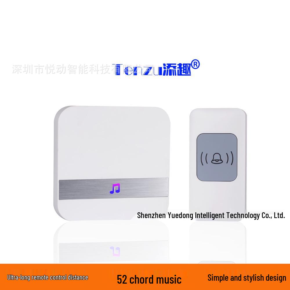 Smart Wireless Doorbell with Long-Range Remote and Elderly Call Button
