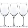 Toyo Sasaki Glass DIAMANT Wine Glasses, 365ml, Set of 3, Dishwasher Safe, Shatter-Resistant, Good Design Award Winning, Red and White Wine Glasses, RN