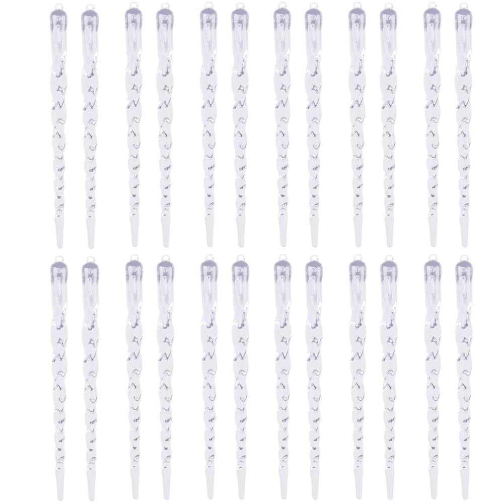 12 Piece Set Christmas Tree Decoration Icicle Ornaments Unique Display