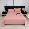 Modern Minimalist Cotton Bed Sheet With Soft Washable Fabric For Single Dorm Bed