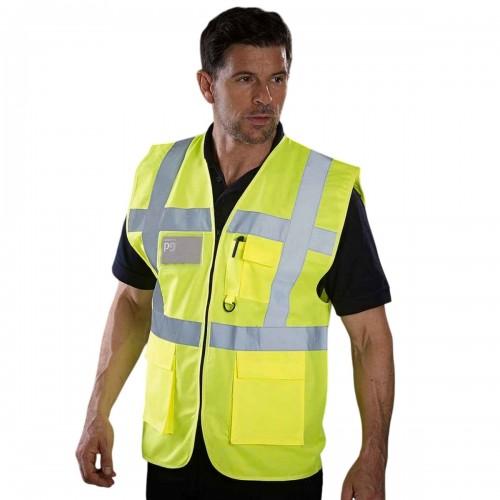 Yoko Unisex Adult Executive Recycled Hi-Vis Waistcoat