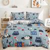 Bedding Three-Piece 3D Digital Printing Cartoon Car Children'S Quilt