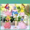 Hoge Kwaliteit 6 stuks Disney Prinses Beeldjes Inclusief Aurora En Belle