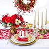 13 X 72 Inch Red Heart Lace Table Runner for Valentine's Day Decor