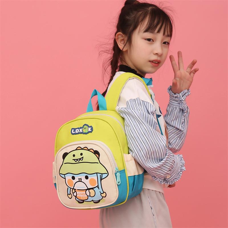 Cute Kindergarten Backpack 2024 New Colorful Cartoon Children's Bag For Boys And Girls Breathable And Lightweight