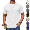 Men's Breathable Crew Neck T-Shirt Short Sleeve Athletic Shirt Lightweight Soft Fabric Moisture Wicking Gym Top Casual Fit