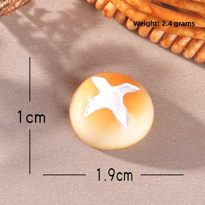 Simulated Food Cream Bread Croissants And Pineapple Buns Resin Ornament For Gift