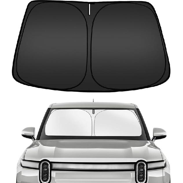 ARISMOTOR Windshield Sun Shade For GMC Sierra 1500 2500 3500 (SLT AT4 Denali) -2025 2026,  Fit Foldable Front Window Sunshade Sun Visor Protector,