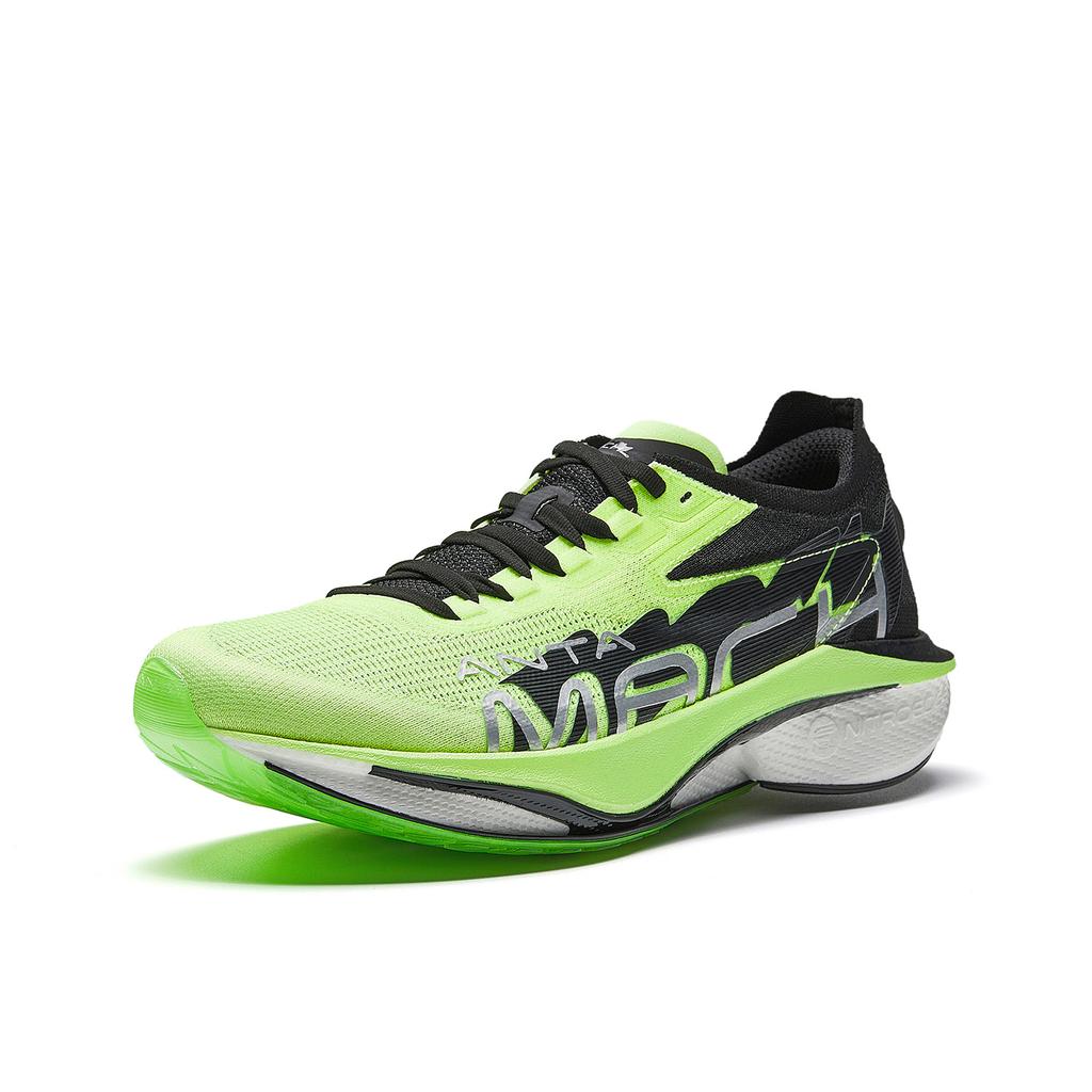 Anta Maher 4 Pro Lightweight Running Shoes Men Sneakers Sour-Grass-Green Basic-Black Silver 912615592-3
