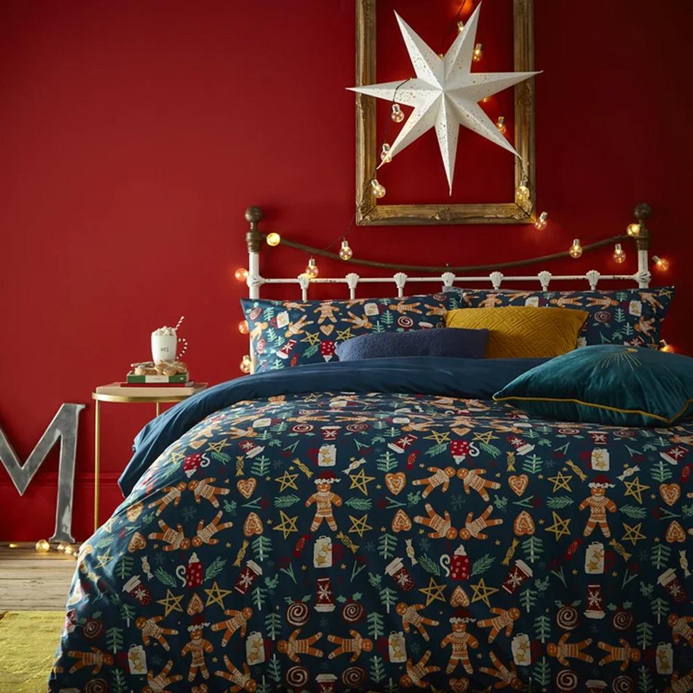 Furn Yuletide Treats Fleece Christmas Duvet Cover Set