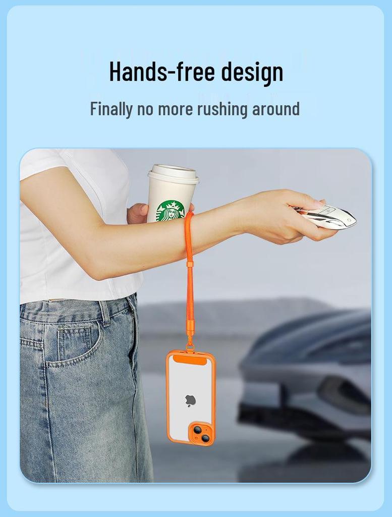 Adjustable Phone Lanyard Wrist Strap with Clip - Anti-drop, Anti-lost Self-locking Bracelet.