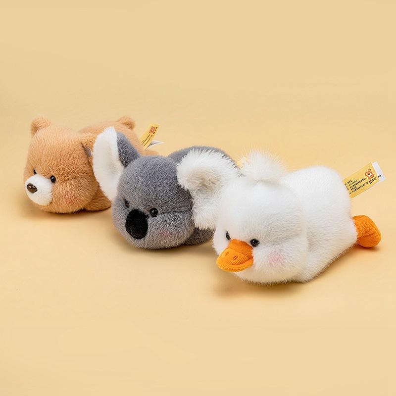 Cute Lying Down Elephant Koala Doll Plush Toy Capybara Doll Children Accompany Ragdoll Birthday Gift
