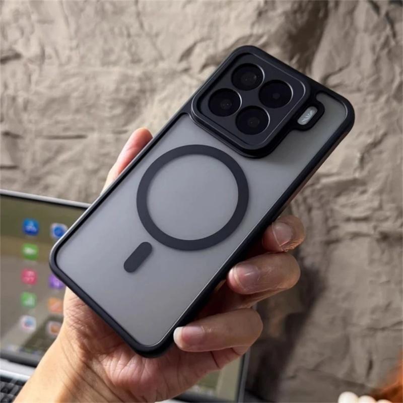 Case For Xiaomi 15T Pro Mi 15T 14T 15 Pro 15 Ultra Strong Magnetic Matte Transparent PC Acrylic Hard Shell Shockproof Bumper